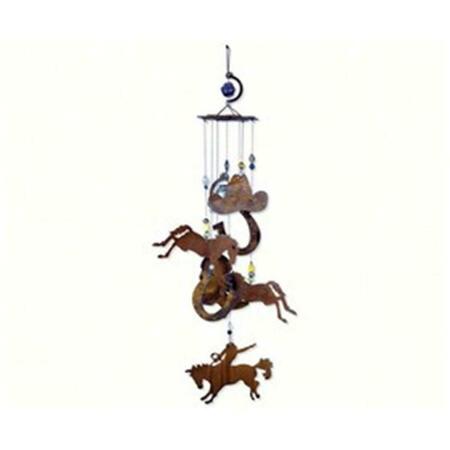 SUNSET VISTA DESIGNS CO. Sunset Vista Designs Horsing Around Garden Chime-Bronco - 24 in. SV80109